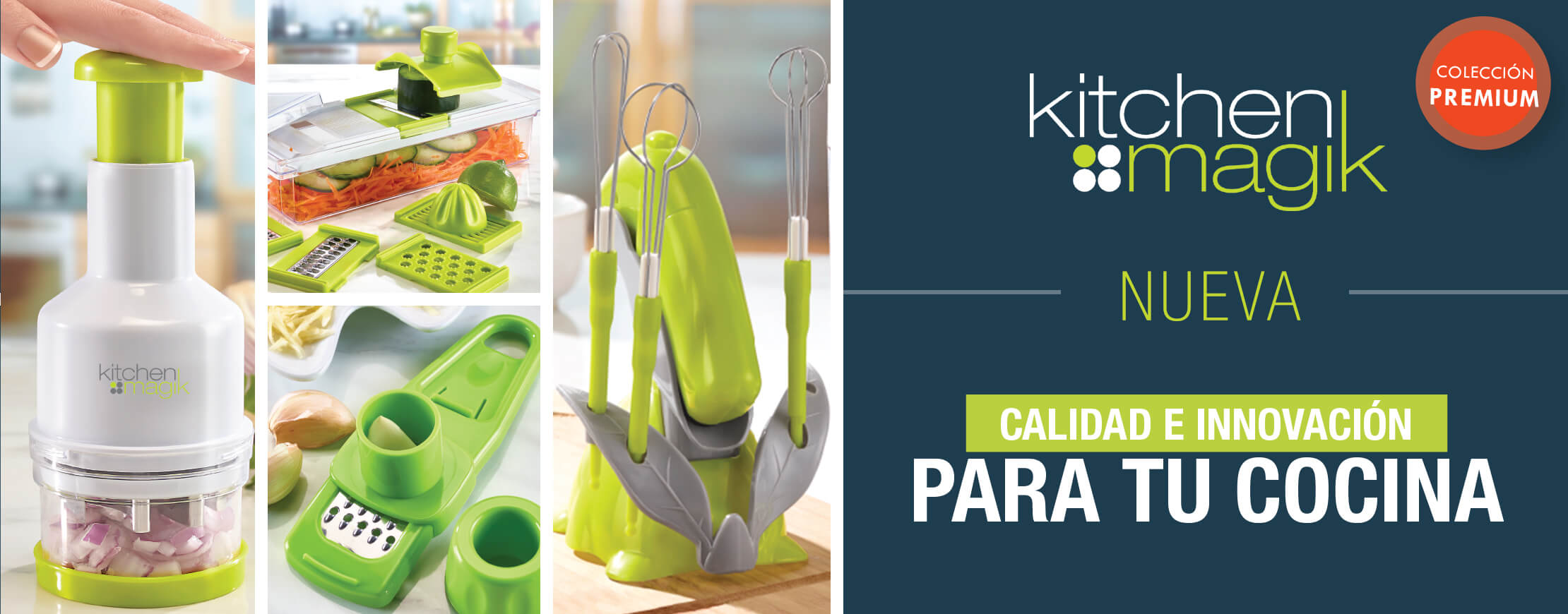 Calidad e Inovación para tu cocina. Inovadora línea de utensilios originales y funcionales con los que obtendrás resultados profesionales